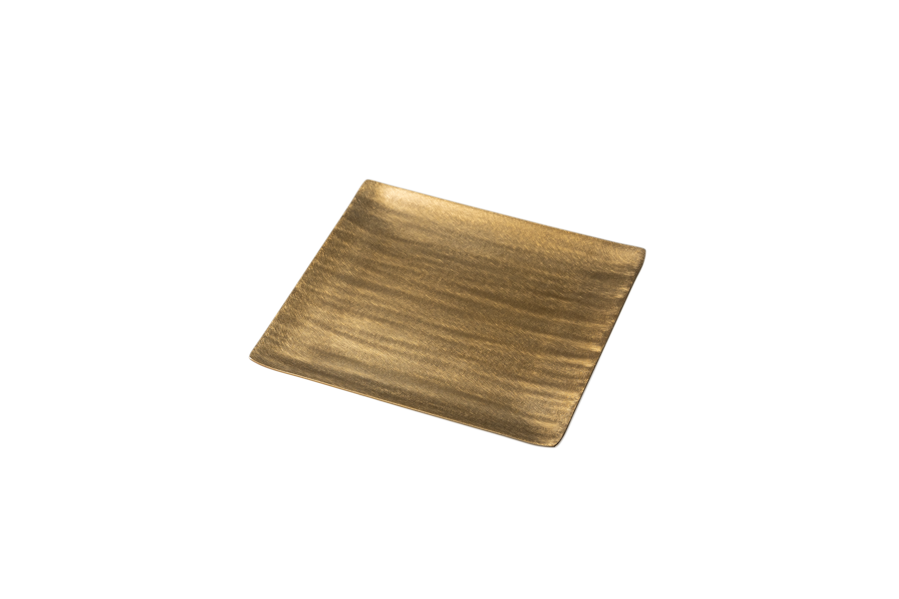 艶麗 ステンレス プレート 正方形 水平 小 ゴールド グロス | 食