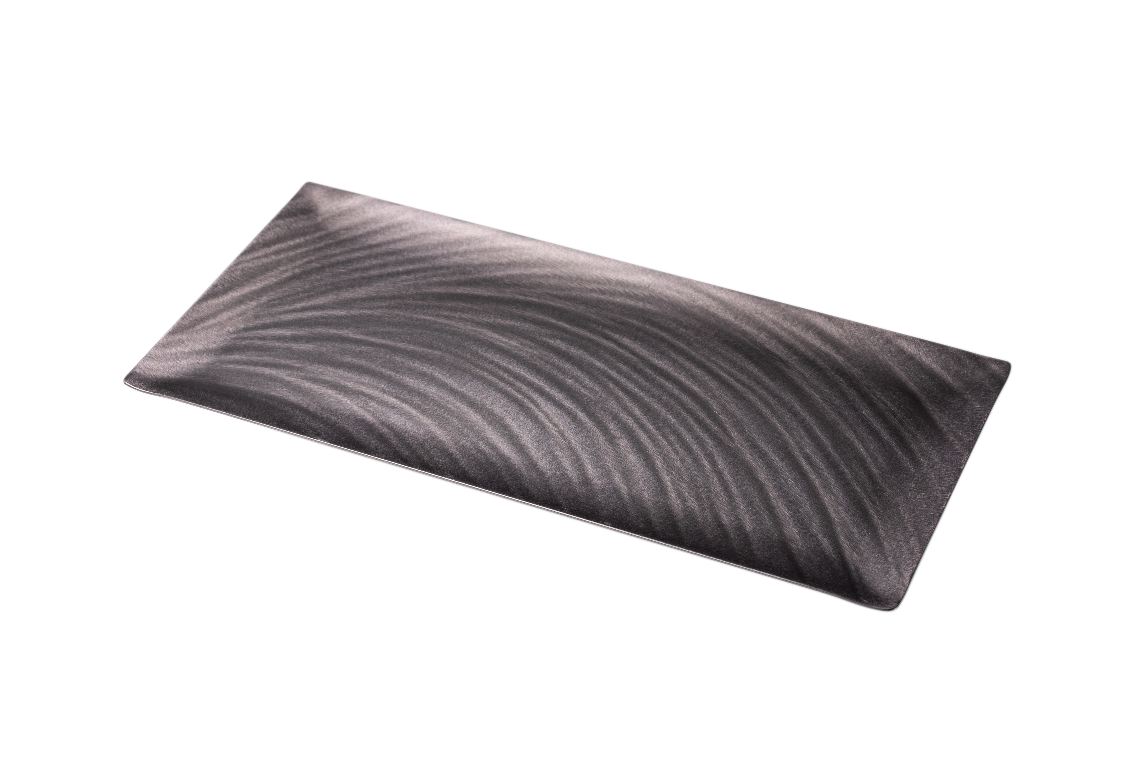 艶麗 ステンレス プレート 長方形 水平 中 パープル グロス | 食